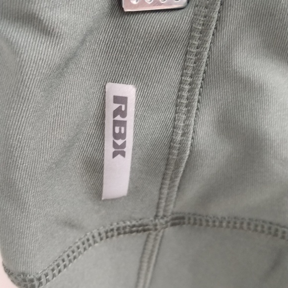 Dark Green Cropped Mesh Leggings - Picture 4 of 7